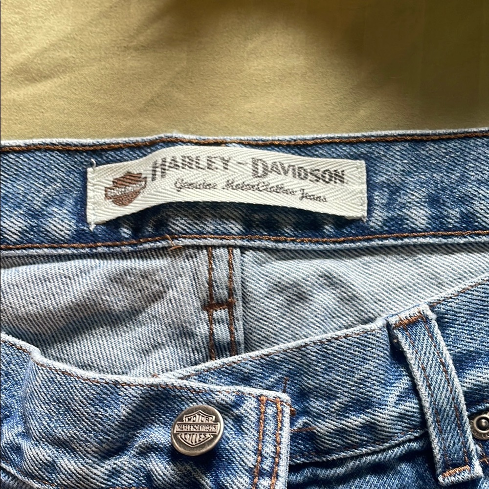 Harley-Davidson Blue Straight Jeans Classic Style - Picture 2 of 7